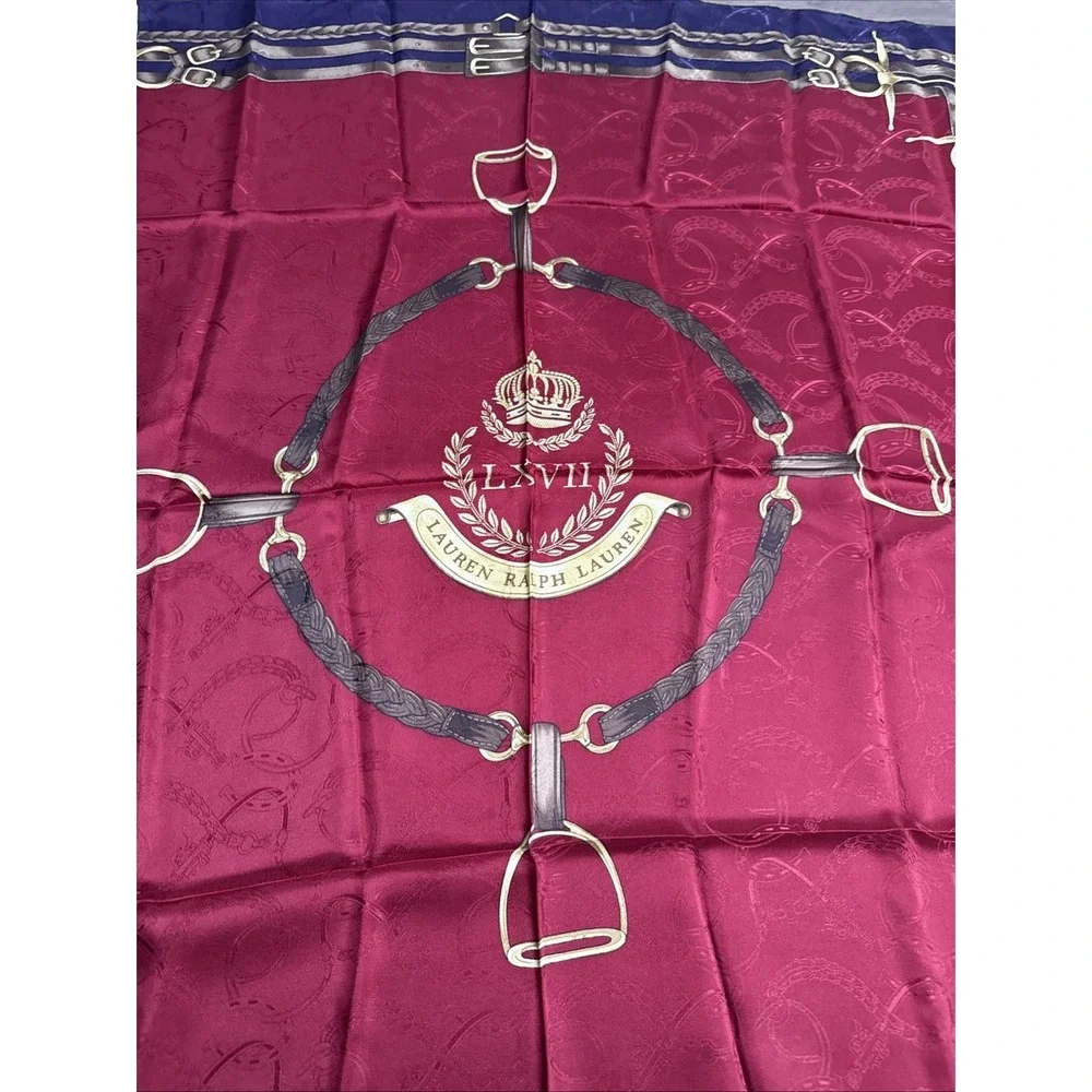 LAUREN Ralph Lauren Crest LXVII Silk‎ Scarf 35